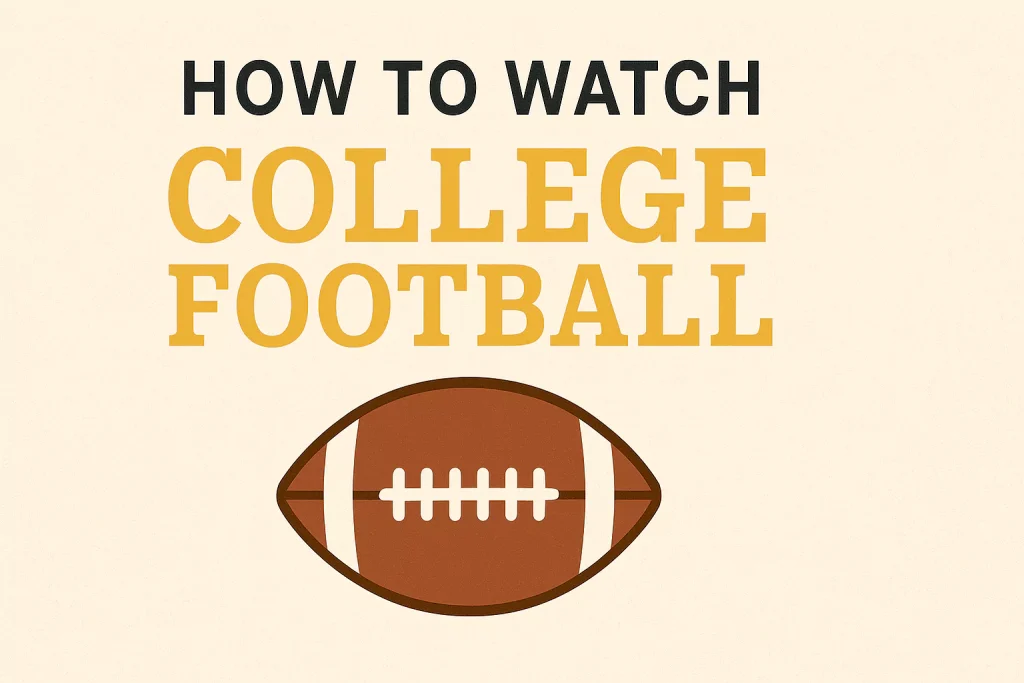 How to Watch College Football