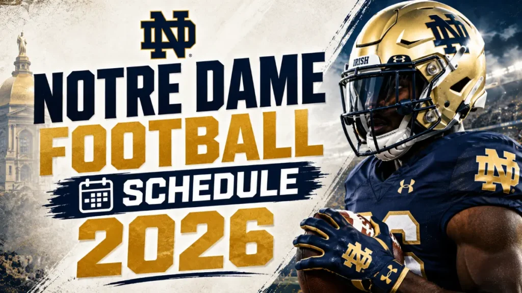 Notre Dame Football Schedule 2026
