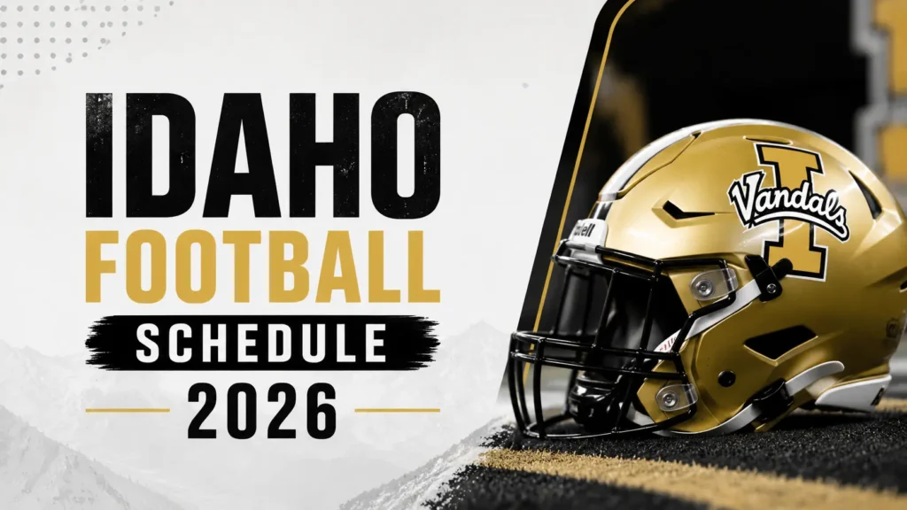 Idaho Football Schedule 2026